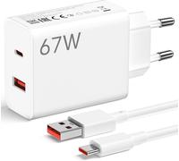 Ersan-67w Chargeur Usb & 25w Pd Chargeur Avec Câble Usb C 1m Chargeur Rapide Charge Turbo Pour Xiaomi 13 12s Ultra 12 Lite 12x, Redmi Note 12 12s 11s 10s Pro,Mi 11 Ultra 11i 10t Lite,Poco F5 X5 X4 M4