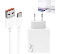 Ersan-67w Chargeur Xiaomi Charge Rapide, Chargeur Rapide Et 1.5m 6a Type C Cable Mi Turbo, Chargéurs Redmi 67w Pour Xiaomi 14 13 12 12t 12s Pro Lite Redmi Note K60 K50 11 11s 12 Pro Plus