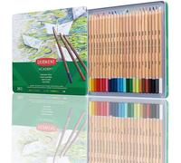 Ersan-Academy - Set De 24 Crayons De Couleurs Aquarellables Dans Une Boîte De Rangement, Utilisables Secs Ou Humides, Pour Coloriage / Dessin / Illustration, Qualité Professionnelle, 2300226