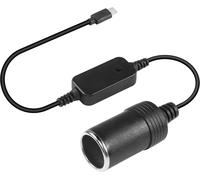ERSAN-Adaptateur USB C mâle vers Allume-Cigare de Type C vers Allume-Cigare, câble d'alimentation de Sortie, Tension réglable 5 V-9 V-12 V-15 V-20 V PD, câble de Charge Rapide, Puissance 60 W