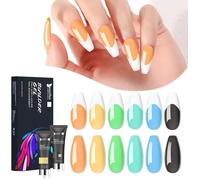 Ersan-Beautilux Poly Nail Gel Kit, 6 * 15g Poly Nail Extension, Acrygel Ongle Kit Uv Tube Gel Pour Nail Art
