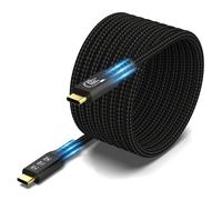 ERSAN-Câble USB C 3.2 Gen 2 20Gbps, Type C 4K@60Hz UHD Video 5A/240W PD3.1 QC4.0 Fast Charge Cord with E-Marker Compatible with Thunderbolt 3/4 MacBook pro Pixel Dell Monitor etc (USB C 20G 100W 5M)