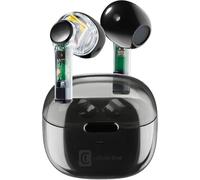 ERSAN-cellularline Fine Écouteurs Bluetooth TWS sans Fil dans l'oreille avec étui de Charge - Temps de Lecture de 3,5 Heures - Charge 4 Fois - Contrôles tactiles et Auto Pairing - Noir