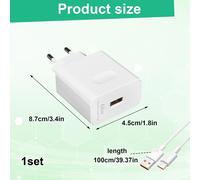 Ersan-Chargeur 66w Pour Honor 90 70 Magicv2 Rsr Magic V3 Mate 40 Pro, Supercharge Chargeur Avec Câble Usb C 1m Pour Honor Magic6 Lite 200 Smart 200 Lite X6b X7b 70 Lite X8a X7a X6a Magic5