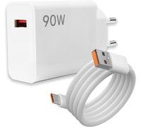 Ersan-Chargeur Rapide 90w Avec Câble Usb C 1m Pour Xiaomi 15/14 Ultra, Poco F6, X7 Pro, Redmi Note 14/13 Pro 5g, 67w Turbo Chargeur Xiaomi 13 Ultra, Câble De Charge Usb C Pour Mi 11, 12, 13t, Poco Pa