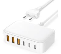 Ersan-Chargeur Usb C Rapide Multiple - 100w 6 Port Prise Usbc Telephone, Multi Secteur Adaptateur Type C For Iphone 16 15 14 13 12 11 Pro Max X Xs Xr 8 7 6s Plus Mini Se, Galaxy
