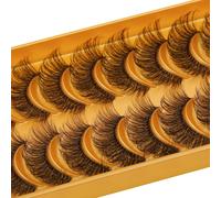 Ersan-Clear Band Faux Cils D Curl Bandes Russes Faux Cils Manga Lashes Aspect Naturel Faux Cils Qui Ressemblent À Des Grappes Individuelles Wispy Mink Eye Lashes Pack (Wdsjl06)