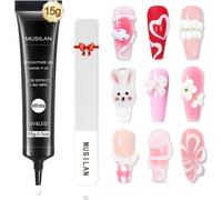 Ersan-Colle À Ongles 15 G, Super Forte Pour Sculpture 3d, Gel Pour Ongles, Avec Brosses À Ongles En Acrylique, Moules À Ongles Pour Débutants, Experts En Ongles, Bricolage