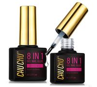 Ersan-Colle Capsule Americaine Ongle: 8 En 1 Gummy Base Pose Americaine - Colle Faux Ongles Uv Gel Pour Press On Nails 16ml