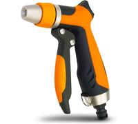 ERSAN-Douchette de jardin en aluminium - Pulvérisateur de jardin réglable - Pulvérisateur de douche avec embout de tuyau d'arrosage - Douchette à main - Pistolet à eau de jardin - Seringue de