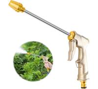 ERSAN-Douchette de Jardin en Laiton, Tuyau d'Arrosage en Métal, Pistolet Pulvérisateur Long, Poignée Haute Pression, Pistolet Pulvérisateur de Jardin, Haute Pression