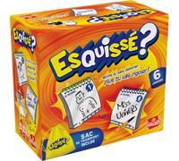 Ersan-Esquissé 6 Joueurs - Format Voyage Pratique - Jeu De Société De Dessins Dès 8 Ans - Fais Deviner Ton Dessin À Ton Voisin - Tout Inclus Pour Dessiner + Sac De Transport - 4 À 6 Joueurs - 20 Min