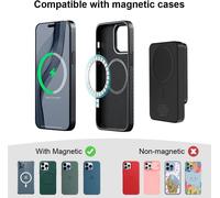 Ersan-Flintronic Batterie Externe Magnétique, Power Bank 10000mah, Pd 22.5w Charge Rapide, Magnétique Sans Fil Chargeur Portable, Power Bank Usb-C Avec Écran Led, Pour Iphine 15/14/13/12/Mini/Pro/Pro