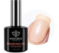 Ersan-Gel Construction Ongle Uv, 15ml Builder Gel 8 En One, Glitzer Nude Gummy Base Pose Americaine Uv/Led Pour Les Ongles Renforcement, Réparation De Manucure Décalcomanies Et Bijoux Nail Art