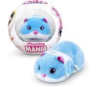 ERSAN-Hamster Mania by ZURU, Blue Hamster, Pet Nurture, Peluche, Real Alive, 20+ Sons interactifs, Animal électronique, (Bleu)