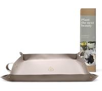 ERSAN-LIVLIG Tapis de Plantation, Tapis de rempotage Robuste Aspect Cuir, Support de Travail imperméable, Support pour Jardinier, 70x45 cm, Beige