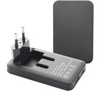 Ersan-Lot De 2 Blocs D'alimentation Extra Plat Double Port D'alimentation Usb-A Usb-C Noir 30 W