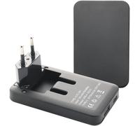 Ersan-Lot De 2 Blocs D'alimentation Extra Plat Double Port D'alimentation Usb-A Usb-C Noir 30 W