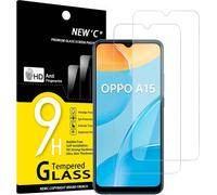 Ersan-Lot De 2, Verre Trempé Pour Oppo A15, Oppo A15s, Film Protection Écran Efficace Contre Les Rayures - Sans Bulles - Ultra Résistant (0,33mm Hd Ultra Transparent) Dureté 9h Glass