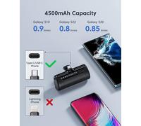 Ersan-Mini Banque D'alimentation, Chargeur Portable 4500 Mah, 16 W Usb-C, Charge Rapide, Batterie Ultra Compacte Compatible Avec Samsung, Huawei, Xiaomi, Oppo, Oculus, Quest Games, Android Switch