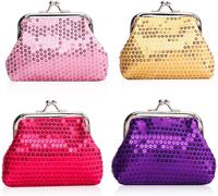 Ersan-- Monedero De 4 Paquetes Con Cierre De Corchete Kisslock - Bolsa De Cambio Pequeño, Con Monedero, Regalo Para Mujeres, Niñas, 3.5 ""L X 2.8"" H