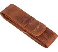 Ersan-Penn' Trousse École Cuir Vintage Stylo Crayon Mini Pochette Étui Idéal Comme Maquillage Plumier Cuir Véritable