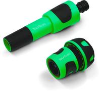 ERSAN-Pulvérisateur de jardin avec adaptateur de tuyau 3/4" - Pistolet de qualité supérieure pour tuyau d'arrosage - Buse de douche de jardin avec embout pour le jardin - Douchette à main