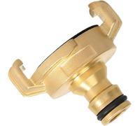 ERSAN-Raccord de tuyau en laiton de qualité supérieure 1/2"" comme raccord de tuyau d'arrosage et adaptateur de tuyau d'arrosage, compatible avec les systèmes GEKA Gardena, raccord de tuyau robuste