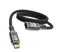ERSAN-rallonge 1m Compatible avec rallonge usb c Thunderbolt 5 usbc extender Supporte 240W Charge Rapide 80Gbps Transfert de Données et 16K/8K Vidéo cable prolongateur pour SSD,eGPU,Laptops,Display,M