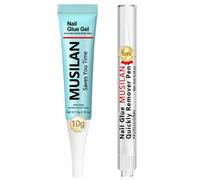 Ersan-Semi Solide Colle À Ongles Pour Ongles10g Avec Stylo Dissolvant De Colle 6ml, Nail Glue Extra Forte Pressés Application Sans Desordre Pour Nail Extensions