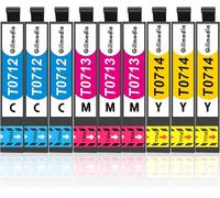ERSAN-T0715 Multipack Cartouche d'encre pour Epson T0711 T0712 T0713 T0714 pour Epson Stylus SX400 SX415 SX510W SX205 SX200 SX515W DX4400 SX100 SX218 DX9400F BX600FW SX610FW DX8400