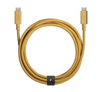 ERSAN-Type-C Belt Câble Pro - 240W USB-C à USB-C 2,4m Câble de Charge Ultra Robuste Compatible avec iPhone 16, 16 Pro Max, MacBook Pro 14""/16"" M2, Air 15"" M2, iPad Pro (Kraft)