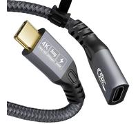 ERSAN-USB C 3.2 Gen-2 Rallonge 1M 3.3FT Thunderbolt 3 240W Câble de Charge Rapide Mâle à Femelle Transfert de Donnes 20Gbps 48V/5A Câble Type-C Sortie Video 4K Compatible avec MacBook