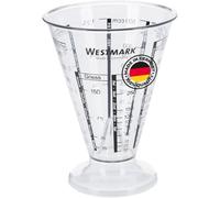 ERSAN-Verre Mesureur avec Cône de Mesure de précision, Graduations multilingues et diverses Unités de mesure, en forme d'entonnoir, capacité : 0,5 litre, plastique, Gerda, transparent, 30762270