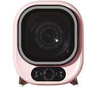 ERSDM Petit sèche-Linge, sèche-Linge à condensateur Portable de 3 kg, Mini-sèche-Linge à essorage Automatique à 5 Modes de séchage, for Utilisation sur comptoir ou Montage Mural (Color : Pink)