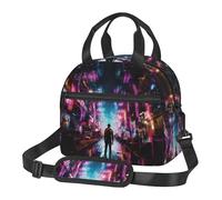 ERSDWRE Boîte à déjeuner isotherme réutilisable pour femme - Motif étourdissements fantastiques - Pour le bureau, le pique-nique, les voyages