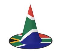 ERSDWRE Chapeau de sorcière imprimé drapeau d'Afrique du Sud - Chapeau de magicien - Accessoires de cosplay pour Halloween, Noël, carnavals, bal masqué