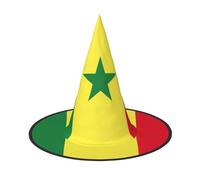 ERSDWRE Chapeau de sorcière imprimé drapeau du Sénégal Chapeau de magicien Accessoires Cosplay pour Halloween, Noël, carnavals, bal masqué
