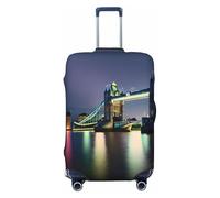 ERSDWRE Housse de protection élastique pour valise de 45,7 à 81,3 cm - Motif Tower Bridge de Londres, Noir , XL