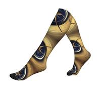 ERSDWRE Law of the Compass Chaussettes de compression imprimées navigation pour homme et femme 15-20 mmhg Soutien gradué, pour voyage, course à pied, sport, 1 noir, Taille unique