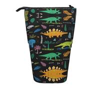 ERSDWRE Trousse télescopique en forme de palmier dinosaure avec fermeture éclair