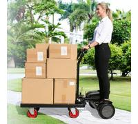 ErShangMao Chariot À Palettes Électrique,Transpalette Électrique-12 Km/H,Moteur sans Balais De 900 W,Capacité De 300 Kg,Batterie De 35 Km D'autonomie,Chariot De Jardin Motorisé À Plateau 110 * 65cm