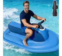 ErShangMao Motomarine Électrique Gonflable Professionnelle, Scooter sous-Marin Détachable 500 W 10 000 Mah, Kit D'aventure Aquatique Tout-en-Un, Autonomie De 130 Min, 3 À 7 Km/H Boat+Thrusters