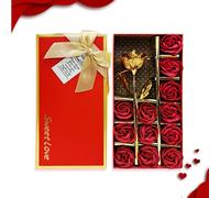 Ershi-12pcs Préservé Rose Parfumée Savon De Bain, Cadeau Femme, Convient Pour La Saint-Valentin, Un Anniversaire, Une Fête De La F[123]