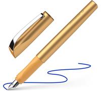 Ershi-168621 Ceod Shiny Stylo À Plume (Pour Droitiers Et Gauchers, Plume M, Cartouche D'encre Bleu Royal Incluse) Bronze, Medium[16]