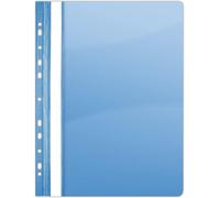 Ershi-1704001pl-10 Lot De 10 Classeurs Perforés En Plastique Bleu A4 En Pvc Rigide Transparent Pour Bureau Et École Perforation Eu[3543]