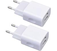 Ershi-2 Pack Chargeur Usb Mural Universel De 5 V 2 A/10 W Avec 2 Ports - Prise Usb Compatible Avec Tout Type De Gadgets Et Smartph[7