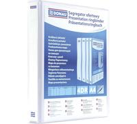 Ershi-2788254pl-09 Classeur De Présentation/Personnalisable Pour Din A4 4rd Anneaux 25 Mm/Carton Recouvert De Pp/Blanc/Avec Pochet[3875]