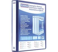 Ershi-2788254pl-10 Classeur De Présentation/Personnalisable Pour Din A4 4rd Anneaux 25 Mm/Carton Recouvert De Pp/Bleu/Avec Pochett[2597]