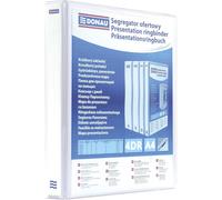 Ershi-2788654pl-09 Classeur De Présentation/Personnalisable Pour Din A4 4rd Anneaux 65 Mm/Carton Recouvert De Pp/Blanc/Avec Pochet[3653]